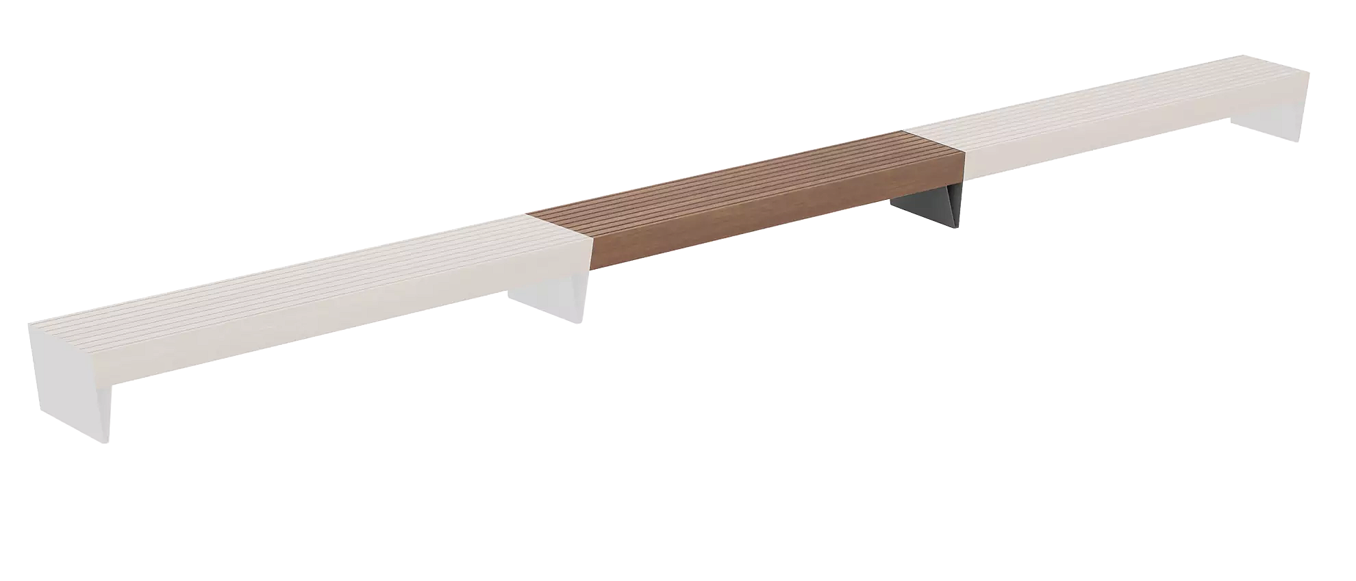 Vorschau: Sitzbank BLOCQ - Vorschau: Sitzbank BLOCQ - Mittelement